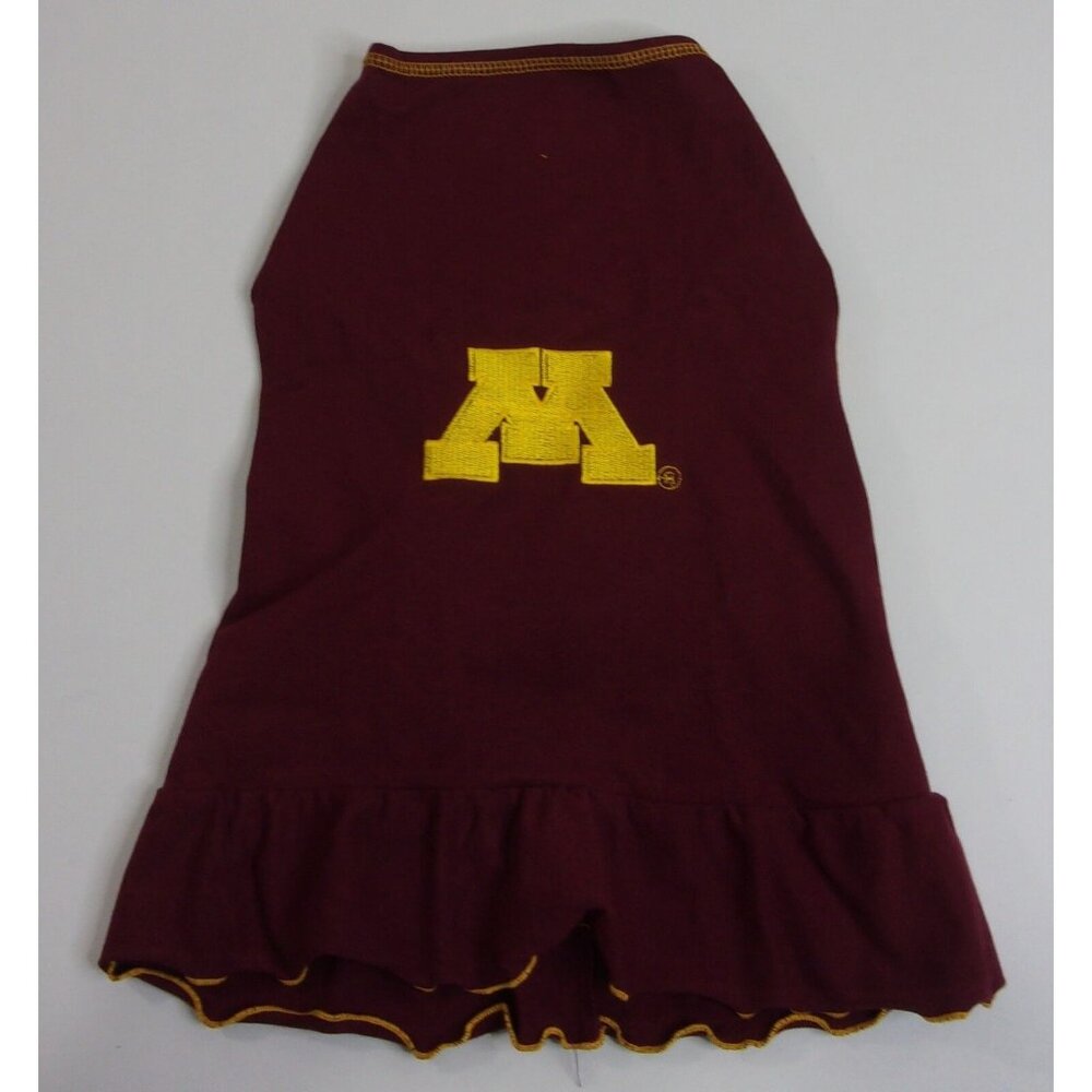 All Star Dogs NCAA Minnesota Golden Golphers Cheerleader Dog Dress XL New w Tags